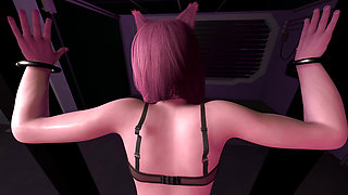 Fucking Fox Ear Girl in Standing Doggie POV