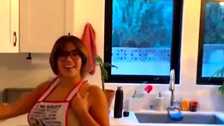 Big Tit Latina Gets Fucked In The Kitchen