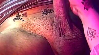 Step Uncle Handjob and Helps Make Creampie Panties