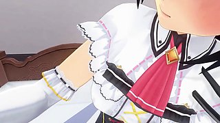 Cm3d2 maid hentai footjob