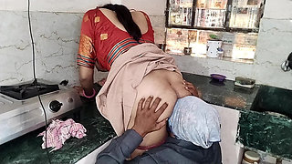 Village Bhabhi First Time Sex with Devar in Kitchen, Desi Girl Xxxx Tight Pussy Sex