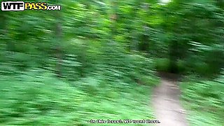 Russian chick Masha gets assfucked in the forest