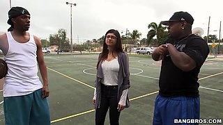 S First Monster Cock Threesome - Mia Khalifa