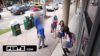 Reporter Melody Marks Gets Wet Watching Teen Shoplifter's Blowjob