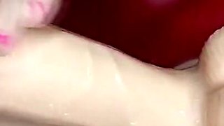 The best feet fucking ever with squirting dildo!