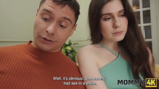 Hot MILF Moon Flower seduces her horny pimp for a steamy fuck-fest