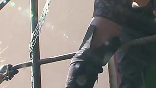 BDSM - Slave Girl Gets Humiliated, Whipped, and Fucked in Chains