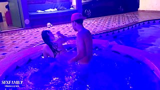 Hindi Sex - I Fuck My Horny Stepsister In A Jacuzzi Alone