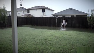 Romantic sex under the rain in Texas (the neighbors saw us)