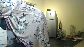 Busty BBW Stripteasing and Getting Vibrator Teased