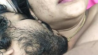 Desi Indian Husband and Wife Hot Romance - Boobs Sucking and Lip Lock Hard Sex