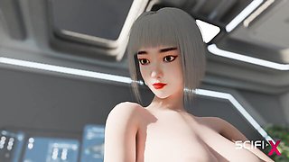 Wench's wet moans sex