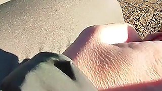 Flashing My Cock in Front a Eveyone in a Public Park and My Stepdaugher Helps Me Cumshot - Real Sex Risky