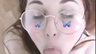 Fingering femdom cheating  slut sends snaps of her sucking stranger s dick and swallowing cum teen snapchat