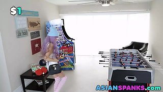 Asian gamer young hard fucking monster schlong - asianspanks.com