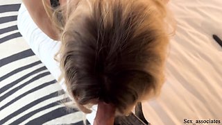 WTF!!! You're my stepson!!!" Blindfolded and tied up stepmom gets surprise fuck and a load of cum on her face