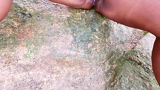 Dogging on the Beach My Hotwife Masturbates and Pees in Front of the Sea!