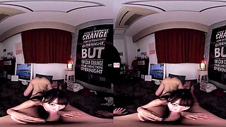 Asian busty slut VR sex soul-stirring clip