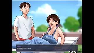 Summertime saga stepmom and stepson having some good sex