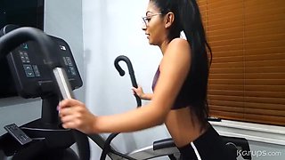 Binky Beaz In Tight Little Fitness Freak