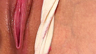Look How Tight Her Pussy Is! Close up Pussy Orgasm with the Toy Inside