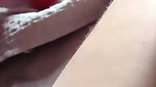 The MILF in a Latex Suit Sucks Cock with Cum in Her Mouth