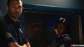 Nicole Kitt's Dark Power in a Uniform Scene