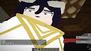 The Jenny Mod Minecraft Albedo from Overlord is horny and ready to suck and her pussy ravaged