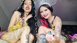 Halloween Paradise Goddesses Gigantesses play with you. Dominatrix Nika and DarkSpaceSolar.