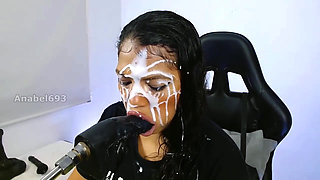 Facial)hungry Ana Whats Cum on Her Pretty Face