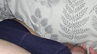 Step mom touches step son big balls like a new job
