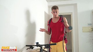 Fakehub - enormous blonde phat ass white girl with sexy soft figure, Big Ass and thighs gets a internal cumshot ejaculation