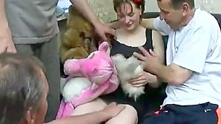 Old Russian Guys Gangbang Young Euro Babe