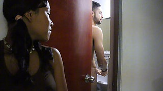 Perlahot69 Stepsister Caught Masturbating in Room, Spies on Stepbrother Showering in Bathroom
