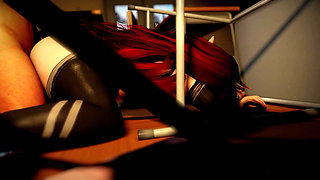 Sex on the Floor with a Redhead Succubus - Succubus Daemon Sinia