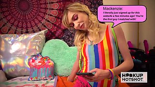 Blonde Cutie Mackenzie Moss Gives Some Raw Love To A Rough Donger