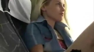 blondie girl bates in the bus