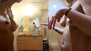 Bubbly butt teen pussy and ass rub hidden cam fucking