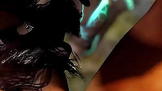 Robot Girl Standing Throat Fucking