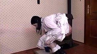 Fetish bdsm anal dildo play