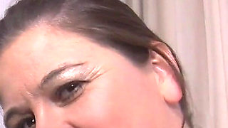 Sexy brunette milf indulges in front of the camera showing herself as she masturbates her pussy in a german amateur