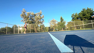 Hardest Creampie in Her Life After Tennis Game
