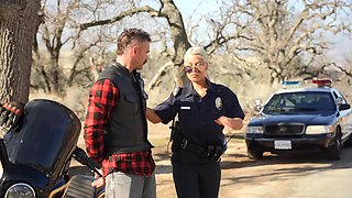 Busty police MILF Bridgette B porn video
