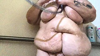 Fat Rolls Dirty Holes Nasty Auntie Got Nephew in the Shower