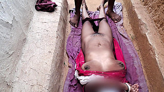 Indian Bhabhi playing outside