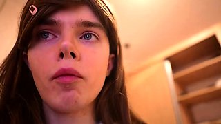 Curly Blonde Teen Records Solo Dildo Masturbation More at