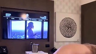 Redhead slut with big boobs goes down
