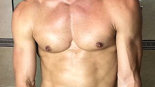 Solo masturbation and gay climax