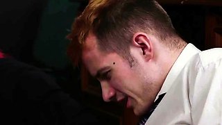 College CFNM femdoms suck cock in group