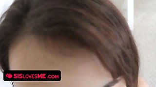 Stepsis comforts cheated step-brother with a rough screw